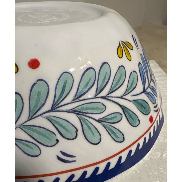 Set of 2 Mela-Ware Floral Design Melamine Salad Cereal Bowls 6.5" Scalloped Edge - Picture 7 of 8